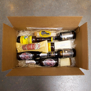Art Box with Alcoholic Drink and Snack
